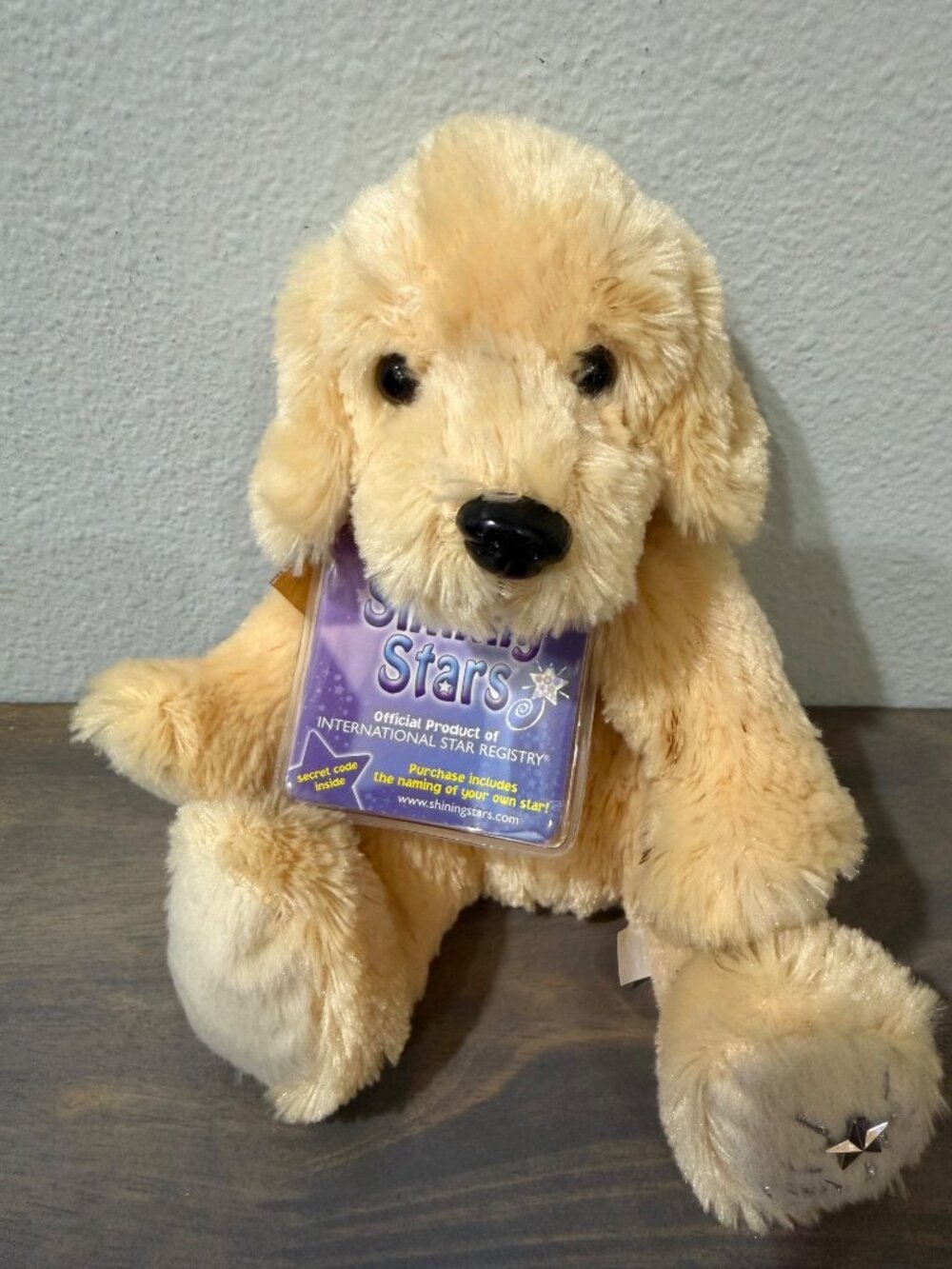 Russ Berrie Shining Stars Yellow Lab Plush Stuffed Animal With Sealed Tag/Code
